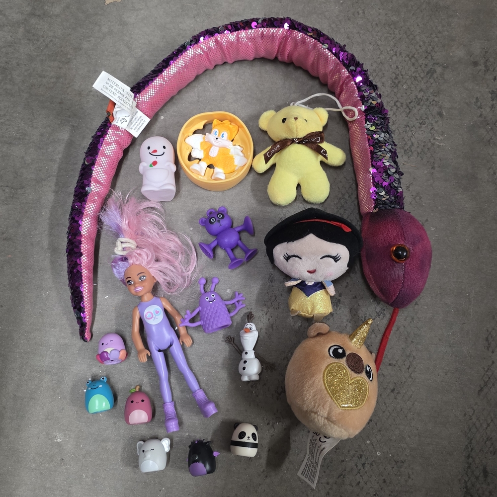 Cute Miniature Toy Collection - Lot of Tiny Little Toys With Plush And Figurines